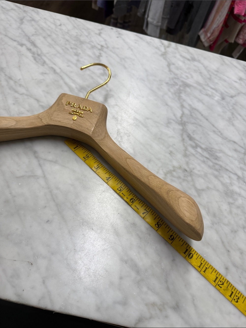 PRADA Large Wooden Hanger for Jacket Sports Coat or Blazer - Picture 6 of 6